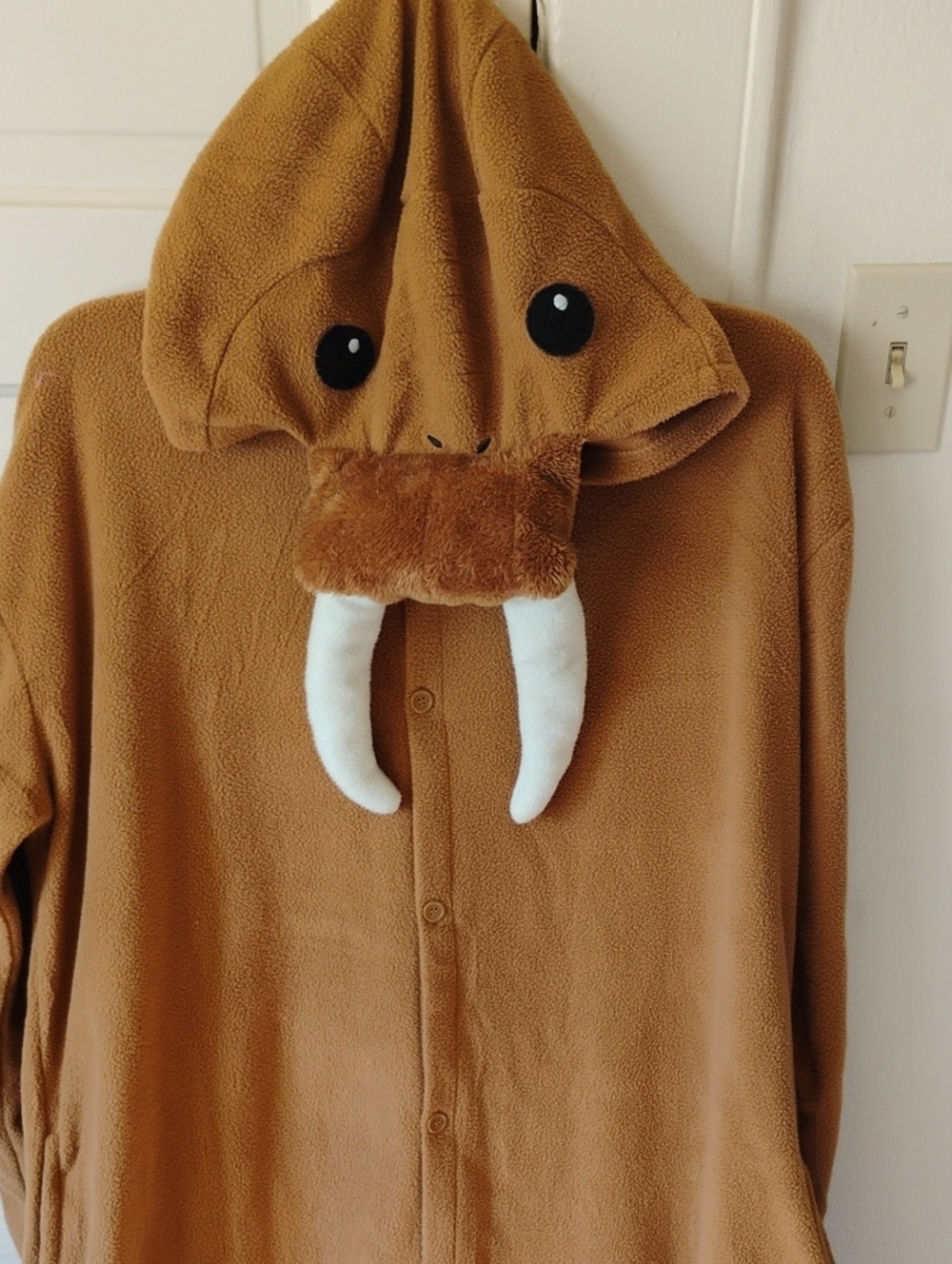Walrus Hooded Fleece Onesie Costume By Funziez! Adult Sz 2X
